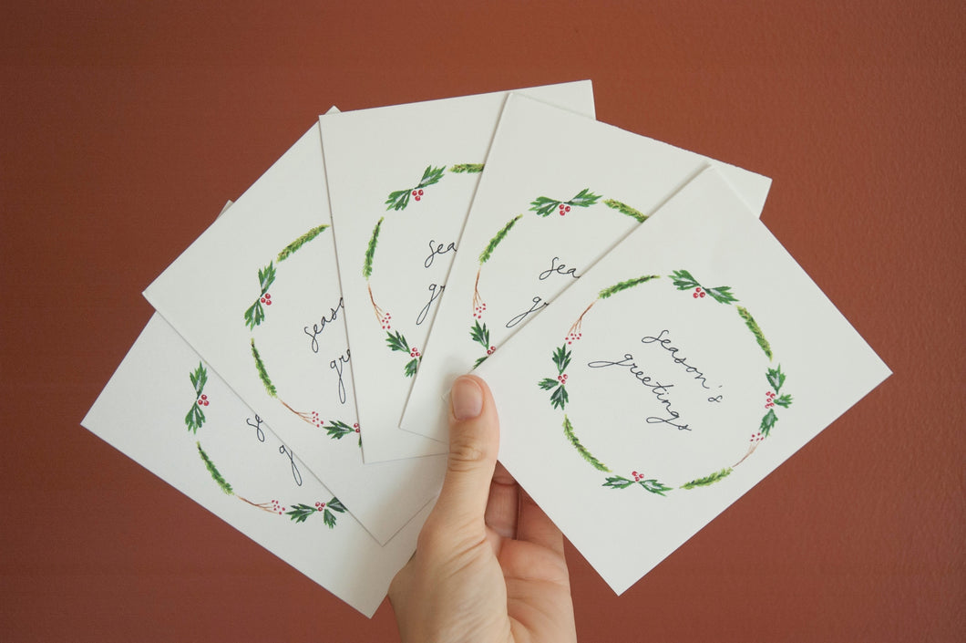 Small Season's Greetings Pack of Five